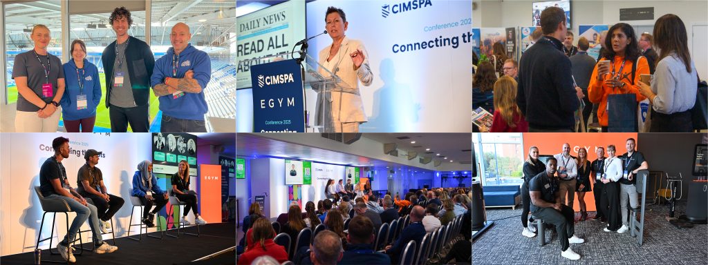 Collage of photos from CIMSPA Conference 2025