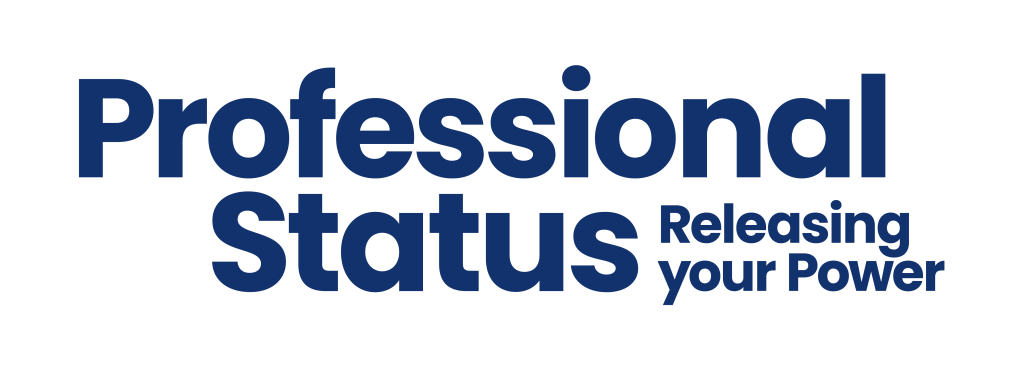 Professional status wordmark