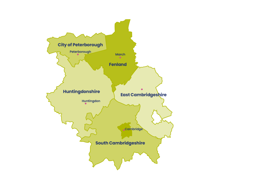 Map of Cambridgeshire